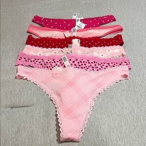 Victorias Secret & PINK Thong Bundle Size M